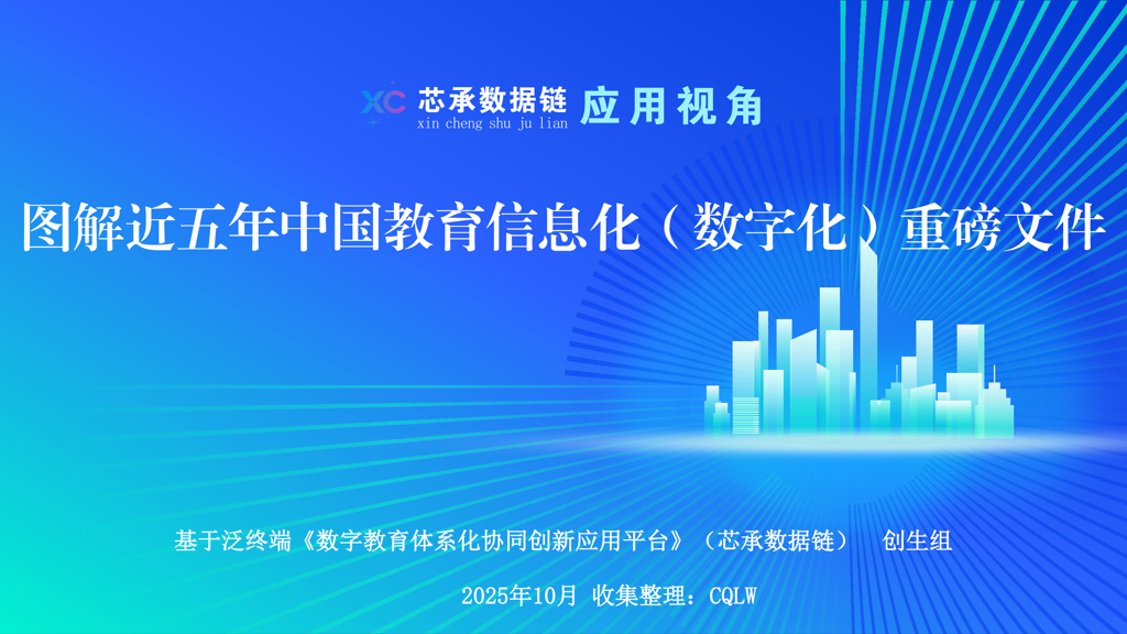 图解近五年中国教育信息化（数字化）重磅文件